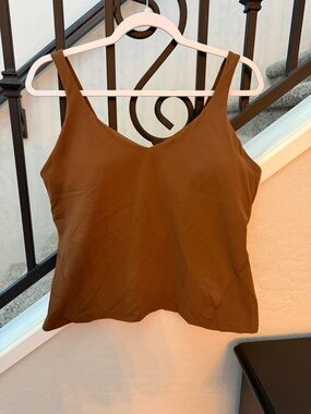 Lululemon Women’s Roasted Brown Align Waist-Length Tank